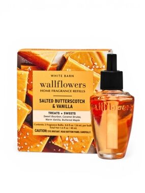 Bath & Body Works Wallflower Refills Salted Butterscotch & Vanilla 2 Pack Refill